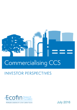 Commercialising CCS: Investor Perspectives