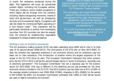 Aviation emissions and the EU ETS
