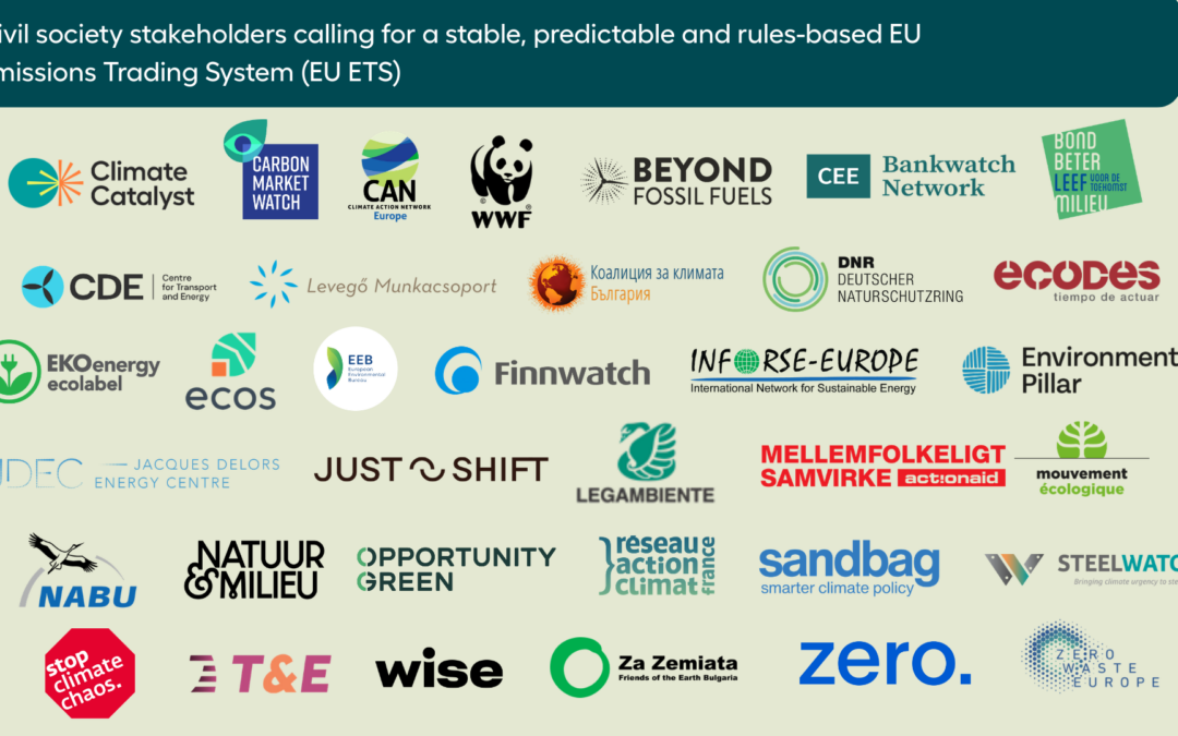 Don’t Ruin the EU ETS! Joint NGO Letter to the European Council