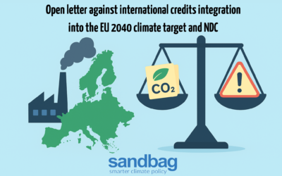 Open letter against international credits integration into the EU 2040 climate target and NDC
